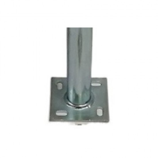 75CM SATELLITE MAST PATIO GROUND BASE PLATE MOUNT GALVANISED STAND AERIAL DISH