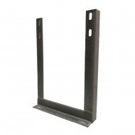 12"x18" One Piece Galvanised TV Aerial Wall Mounting H Bracket Pole Mast Install