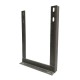 12"x18" One Piece Galvanised TV Aerial Wall Mounting H Bracket Pole Mast Install