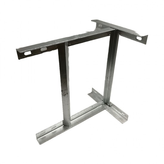 18"x18" One Piece Galvanised TV Aerial Wall Mounting H Bracket Pole Mast Install from Satcity.ie  Ireland Limerick 