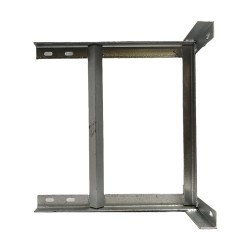 18 x18 inch One Piece Galvanised TV Aerial Wall Mounting H Bracket Pole Mast 