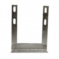6 x 8 inch One Piece Galvanised TV Aerial Wall Mounting H Bracket Pole 