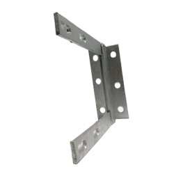 6 x 6 inch One Piece Galvanised TV Aerial Wall Mounting H Bracket Pole Mast 