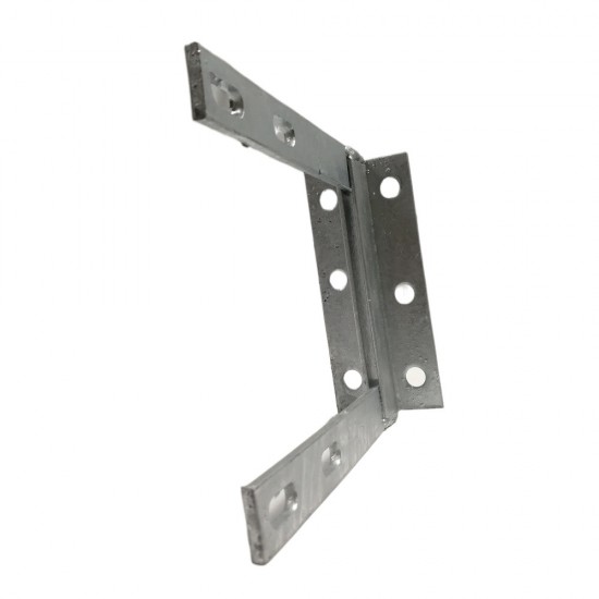 6 x 8 inch One Piece Galvanised H Bracket 