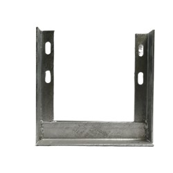 12inch x 12inch One Piece Galvanised TV Aerial Wall Mounting H Bracket Pole Mast 12inch x 12inch One Piece Galvanised TV Aerial Wall Mounting H Bracket Pole Mast