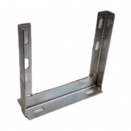 9 x 9 inch One Piece Galvanised TV Aerial Wall Mounting H Bracket Pole Mast Install