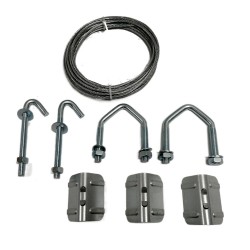 Chimney Lashing Bracket 50mm U-Bolt Cranked Pole Mast Kit TV Aerial Mounting Kit