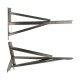 36 inch T-K Wall Bracket Set Bracket Aerial Radio Satellite mast Pole Galvanized