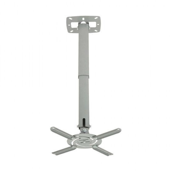ADJUSTABLE PROJECTOR CEILING MOUNT BRACKET TILT SILVER UNIVERSAL LCD DLP MONITOR