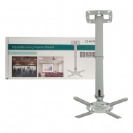 ADJUSTABLE PROJECTOR CEILING MOUNT BRACKET TILT SILVER UNIVERSAL LCD DLP MONITOR