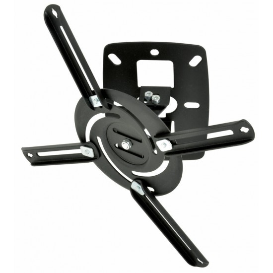 CEILING PROJECTOR BRACKET MOUNT SILVER LCD ADJUSTABLE TILT ROTATE FIXED COMPACT
