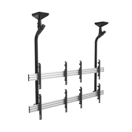 Revez 4 Screen Ceiling Mounted Video Wall for 45-55inch Screens 2x2