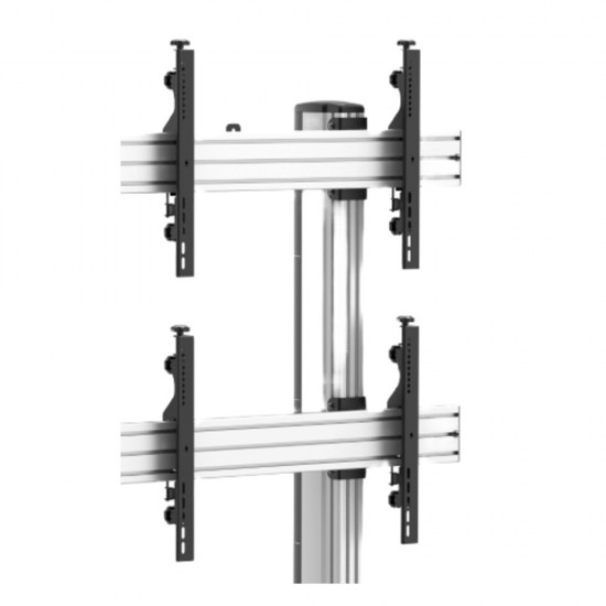 Revez 4 Screen Video Wall Bolt Down Stand for 45-55" Displays from Satcity.ie Ireland Limerick Revez 4 Screen Video Wall Bolt Down Stand for 45-55inch Displays