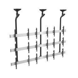Revez 9 Screen Ceiling Mounted Video Wall for 45-50inch Screens 3x3