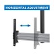 Revez Dual Screen Ceiling Mount with Extended Pole for 45-55" Screens from Satcity.ie Ireland Limerick Revez Dual Screen Ceiling Mount with Extended Pole for 45-55 inch Screens