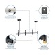Revez Dual Screen Ceiling Mount with Extended Pole for 45-55" Screens from Satcity.ie Ireland Limerick Revez Dual Screen Ceiling Mount with Extended Pole for 45-55 inch Screens