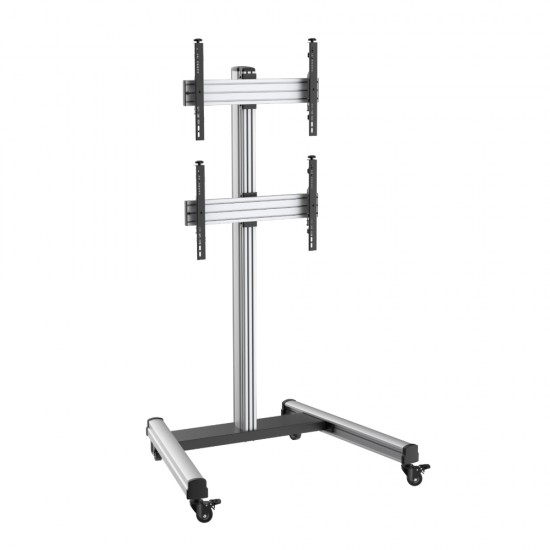 Revez Dual TV Cart for 40-65" Displays