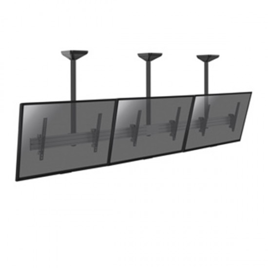 Revez Triple Screen Ceiling Mount with Extended Pole for 45-50" Screens