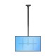 Single TV Ceiling Bracket for 32-70" TVs (1060 - 1560 mm from Ceiling / 50KG)