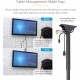 Single TV Ceiling Bracket for 32-70" TVs (1060 - 1560 mm from Ceiling / 50KG)