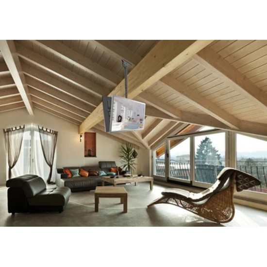2 TV Ceiling Bracket for 32-70" TVs (1060 - 1560 mm from Ceiling / 45KG x 2)