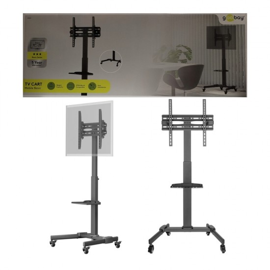 TV Presentation Stand 37-70 Inch Mobile TV Stand Rolling Cart Floor Stand Mount