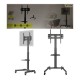 TV Presentation Stand 37-70 Inch Mobile TV Stand Rolling Cart Floor Stand Mount