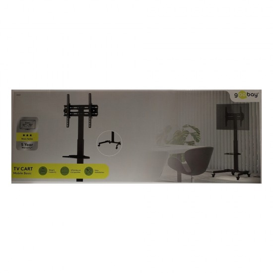 TV Presentation Stand 37-70 Inch Mobile TV Stand Rolling Cart Floor Stand Mount