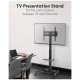 TV Presentation Stand 37-70 Inch Mobile TV Stand Rolling Cart Floor Stand Mount