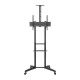 TV Presentation Stand PRO 37-70 Inch with Camera Shelf Mobile TV Rolling Cart 