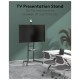 TV Presentation Stand PRO 37-70 Inch with Camera Shelf Mobile TV Rolling Cart 