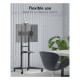 TV Presentation Stand PRO 37-70 Inch with Camera Shelf Mobile TV Rolling Cart 