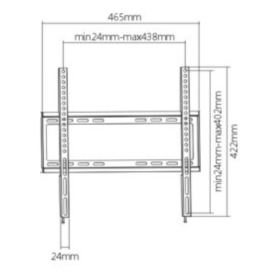 Revez FF55 Flat Bracket for 26 - 55 inch TVs TV Bracket tv wall mount