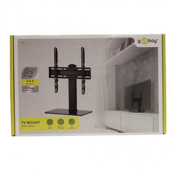 UNIVERSAL TABLE TOP PEDESTAL TV STAND WITH BRACKET M 32’’-55’’ ADJUSTABLE STAND