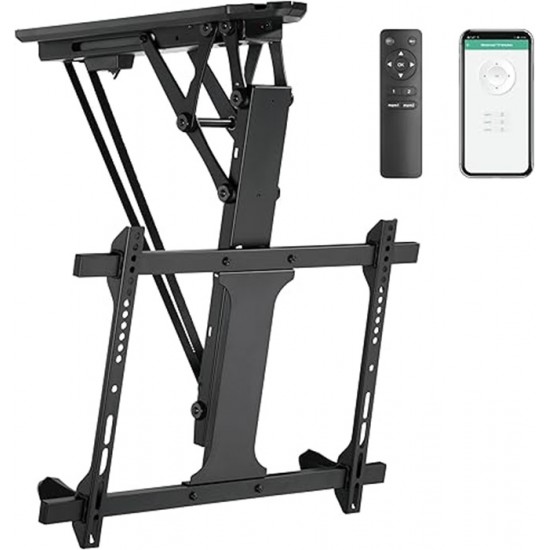 Motorised Drop Down Ceiling TV Mount for TVs up to 70 inch (Tuya App/Alexa/Google Home)