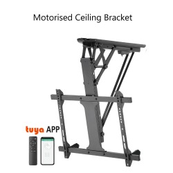 Motorised Drop Down Ceiling TV Mount for TVs up to 70 inch (Tuya App/Alexa/Google Home)
