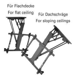 Motorised Drop Down Ceiling TV Mount for TVs up to 70 inch (Tuya App/Alexa/Google Home)