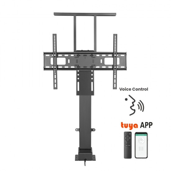 Motorised In Cabinet Electric Lift TV Mount for TVs up to 80 inch (Tuya App/Alexa/Google Home)