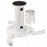 PROJECTOR CEILING MOUNT UNIVERSAL BRACKET TILT SWIVEL 360 DEGREE WHITE 
