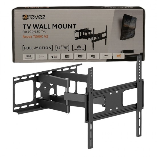 Cantilever TV Wall Bracket Mount Tilt Swivel for 32" - 75" LED PLASMA TVs TS60C