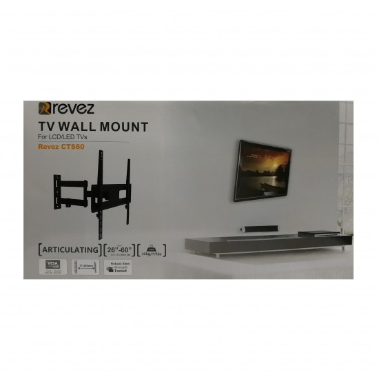 Articulating Curved & Flat Panel TV Bracket CTS60 for 26- 60 inch Plasma/LED/LCD Tvs