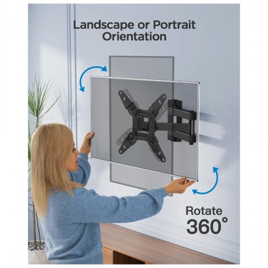 TV WALL BRACKET MOUNT SWIVEL FOR 13 - 42 INCH LCD LED TVS REVEZ TS42DA MONITOR