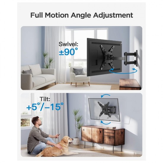 TV WALL BRACKET MOUNT SWIVEL FOR 13 - 42 INCH LCD LED TVS REVEZ TS42DA MONITOR