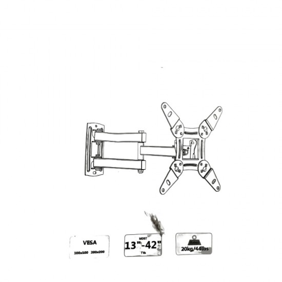 TV WALL BRACKET MOUNT SWIVEL FOR 13 - 42 INCH LCD LED TVS REVEZ TS42DA MONITOR