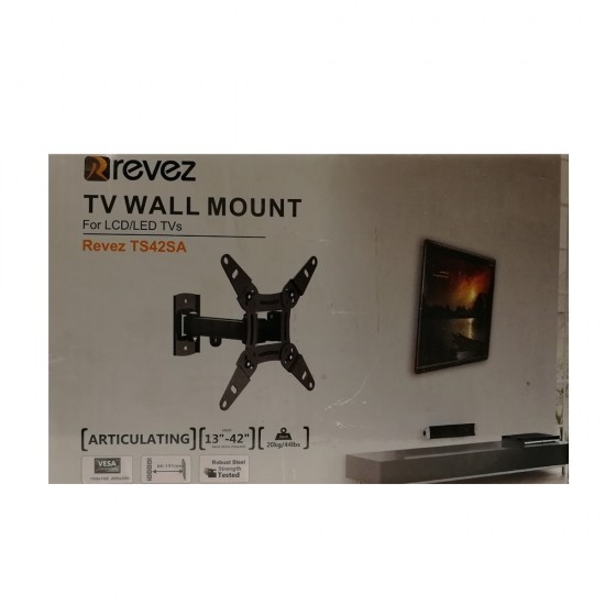 SWIVEL TV WALL BRACKET MOUNT FOR 13 - 42 INCH LCD LED TVS REVEZ TS42SA MONITOR