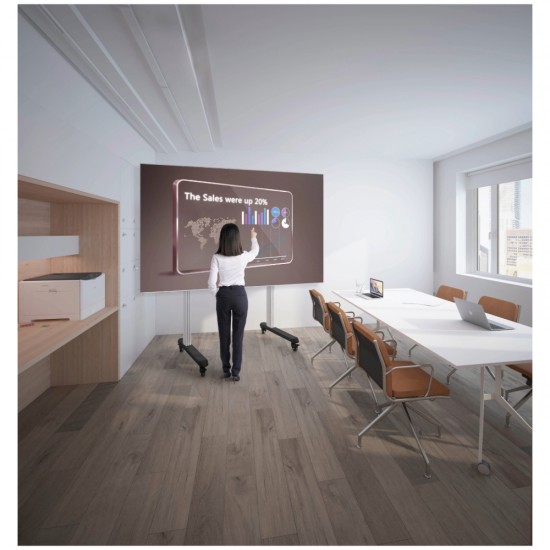 Revez Interactive Display Cart up to 120Inch-150KG - Landscape Orientation