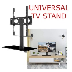 UNIVERSAL TV STAND TABLE TOP PEDESTAL WITH BRACKET M 17’’-55’’ ADJUSTABLE STAND
