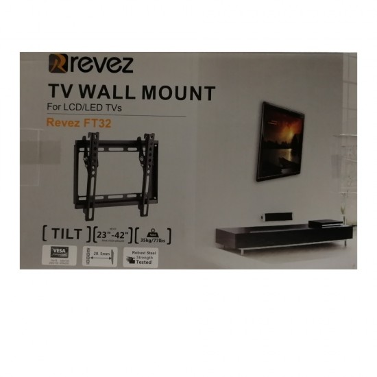 FLAT TILT TV WALL BRACKET MOUNT FOR 23 - 42 INCH FT32 LCD LED PLASMA TVS MONITOR from Satcity.ie Ireland Limerick FLAT TILT TV WALL BRACKET MOUNT FOR 23 - 42 INCH FT32 LCD LED PLASMA TVS MONITOR
