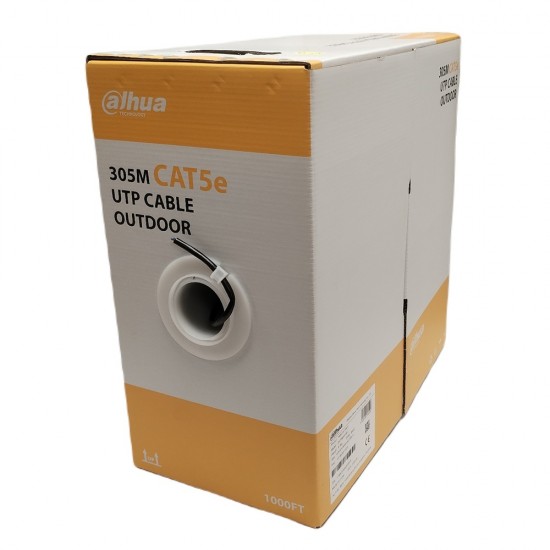 Dahua 305mtr Outdoor Bare Copper CAT5e  Cable Network Internet CCTV RJ45 