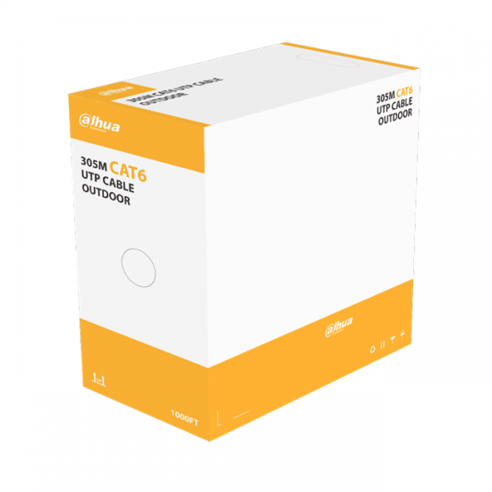 Dahua 305mtr Outdoor Bare Copper CAT6 Cable